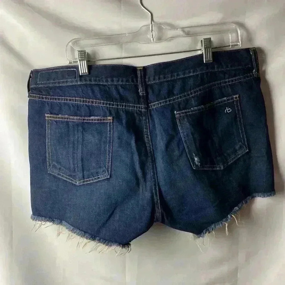 RAG & BONE DORIS WOMENS  SIZE 32 CUTOFF JEAN SHORTS GOOD CLEAN CONDITION - Picture 10 of 13